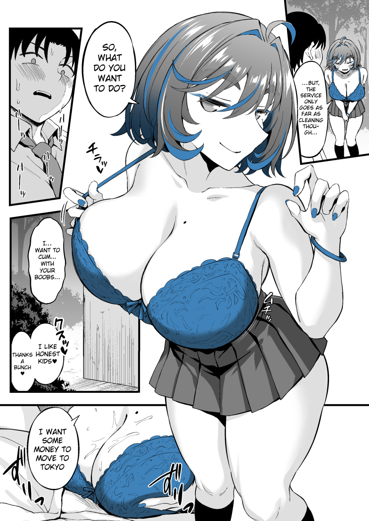 Hentai Manga Comic-The Incident Of How The Gyaru I Like From Class Is Doing Compansated Dating Behind The School-Read-12